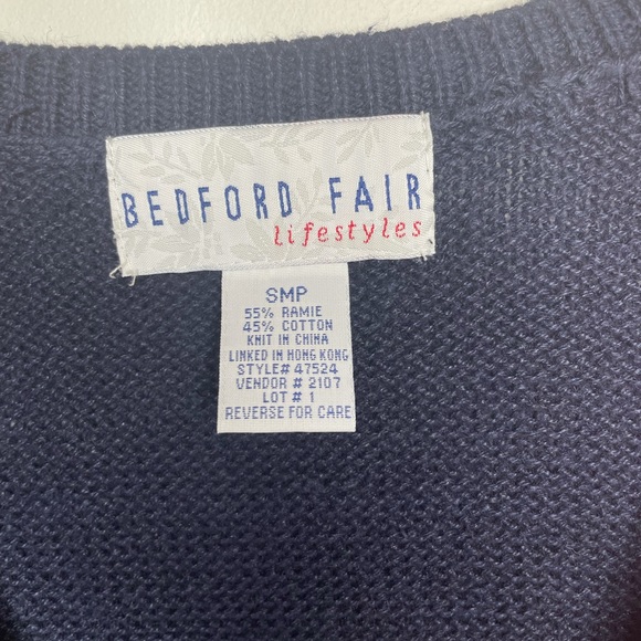 Patriotic USA Women's American Flag Knit Cardigan Sweater Red White Blue Small - Picture 6 of 10